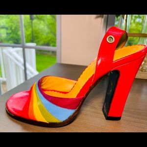 MARC JACOBS 🌈 RainbowVintage Heels #PRIDE ❤️🧡💛💚💙💜